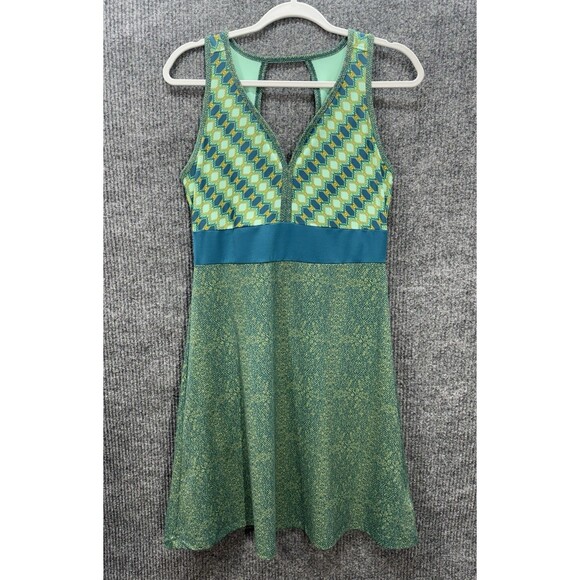 Marmot Dresses & Skirts - Marmot Becca Dress Medium Green Blue Sleeveless Fit Flare V-Neck Active Outdoor